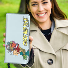 Load image into Gallery viewer, Kyle with Beautiful Flowers Woman&#39;s Clutch Wristlet
