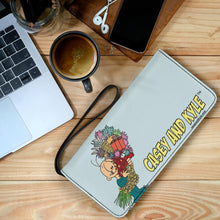 Load image into Gallery viewer, Kyle with Beautiful Flowers Woman&#39;s Clutch Wristlet

